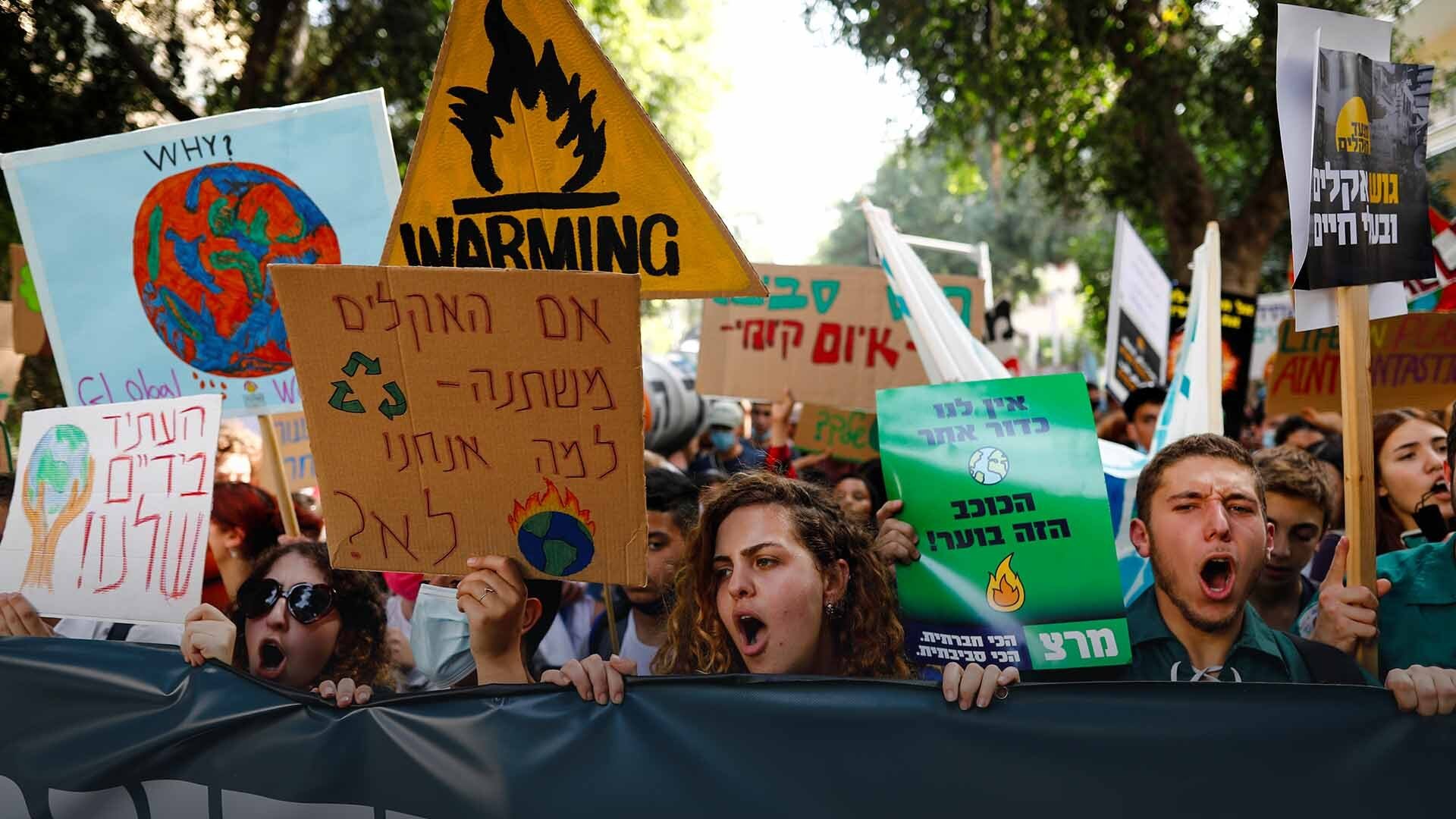 Le proteste dei Fridays For Future a Tel Aviv in Israele - Corinna Kern/REUTERS