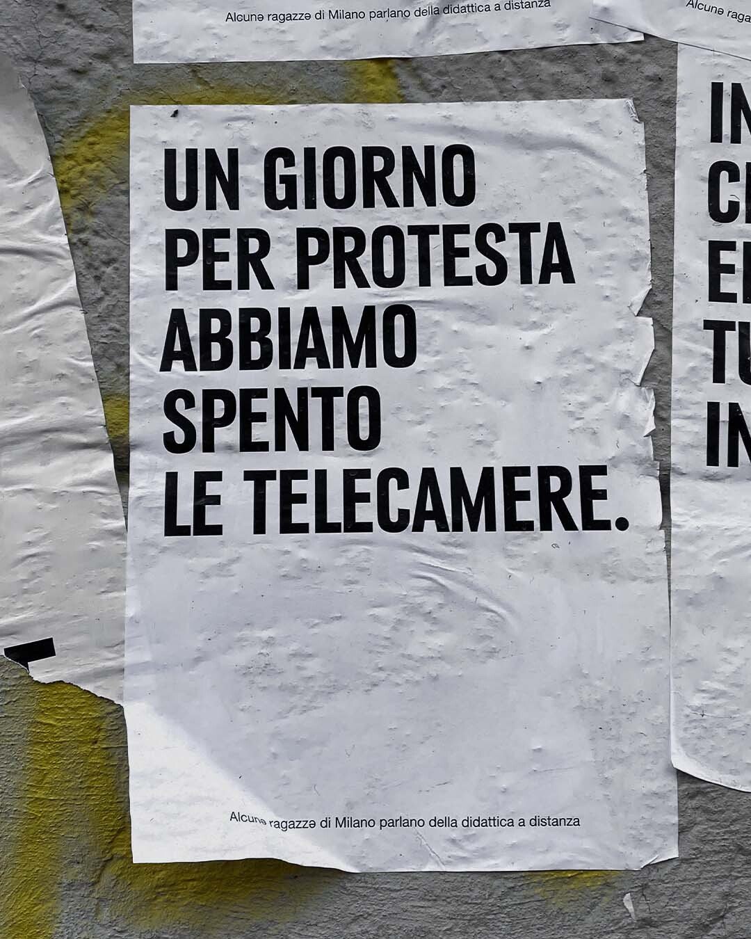 I manifesti del progetto di Sara Leghissa, Maddalena Fragnito e Marzia Delfini - foto di Alessandra Lanza