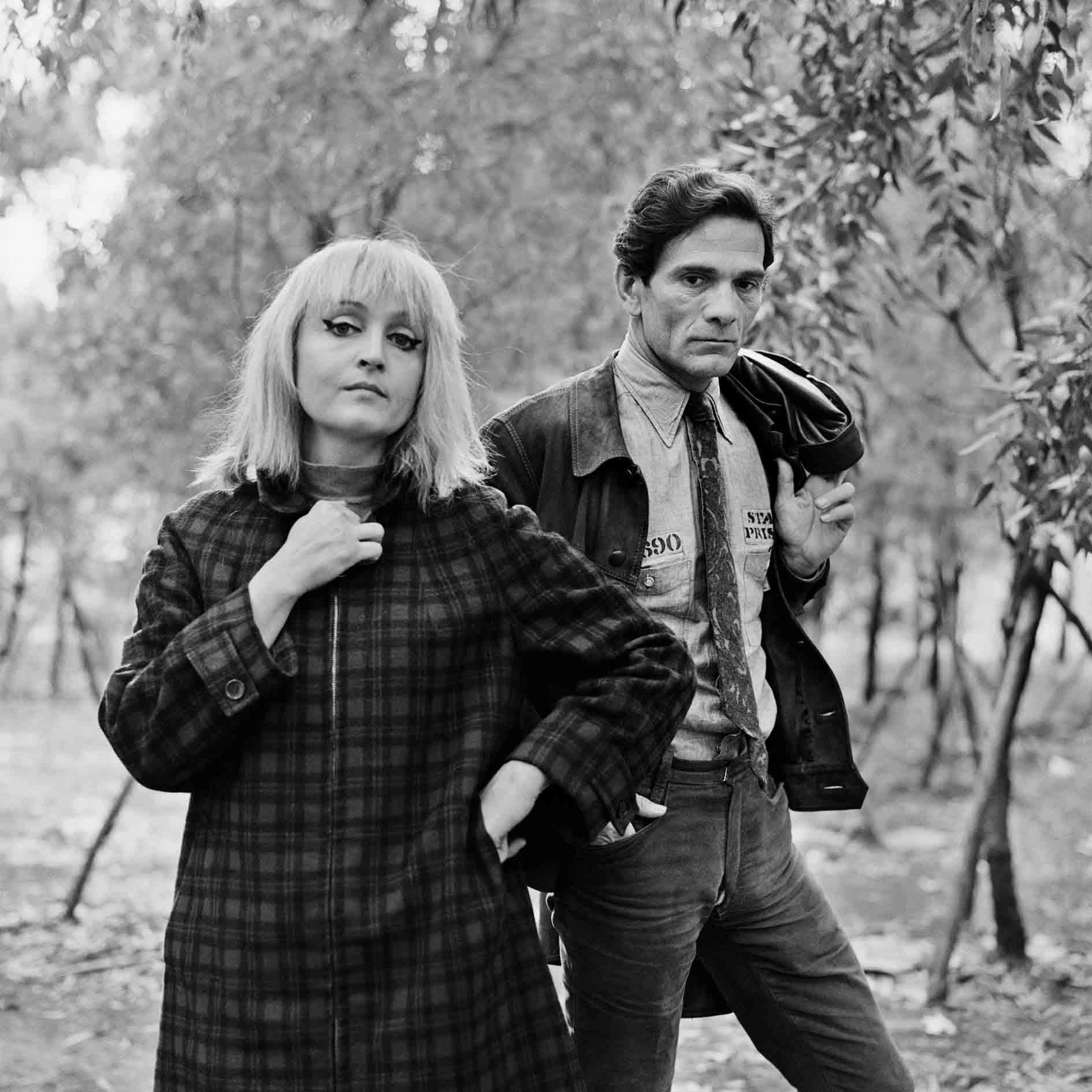 Elisabetta Catalano - Pier Paolo Pasolini, Laura Betti, Roma, 1969 - foto di Elisabetta Catalano