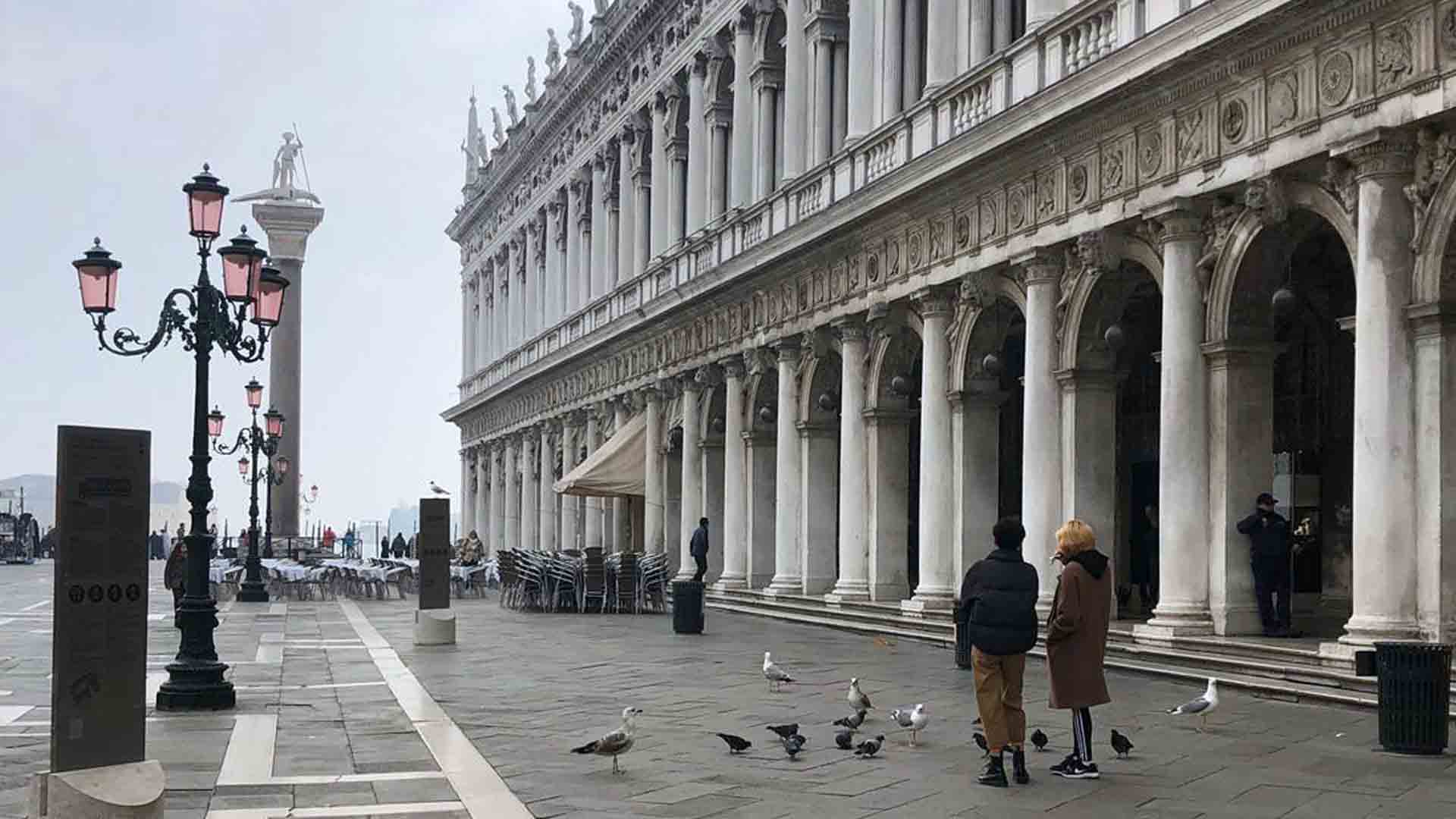 Venezia deserta a causa del coronavirus